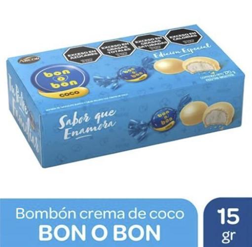 BON O BON RELLENO DE COCO X 18 UNI (15 GR)